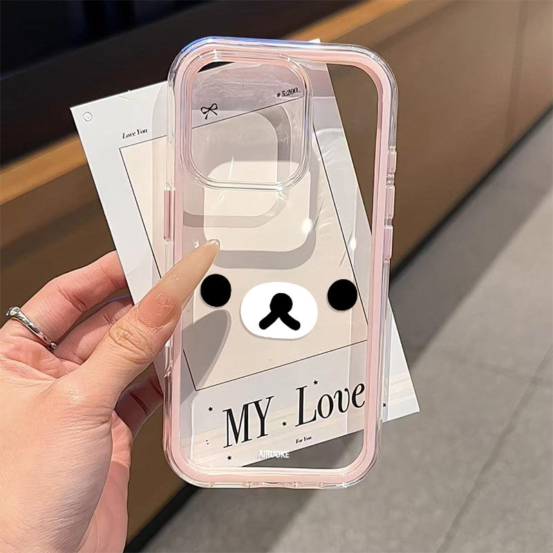 Samsung Galaxy A55 - Cute Little bear expression 2in1 Clear