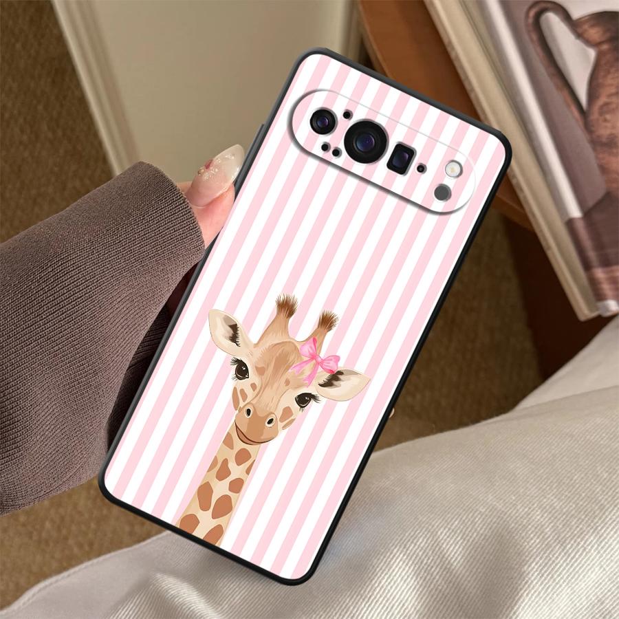 Cartoon Giraffe Funda Phone Co - Google Pixel 9 Pro 评论和价格