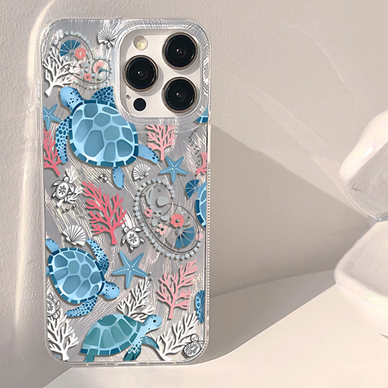 Silk texture Teal ocean Animal - Xiaomi Redmi Note 14 评论和价格