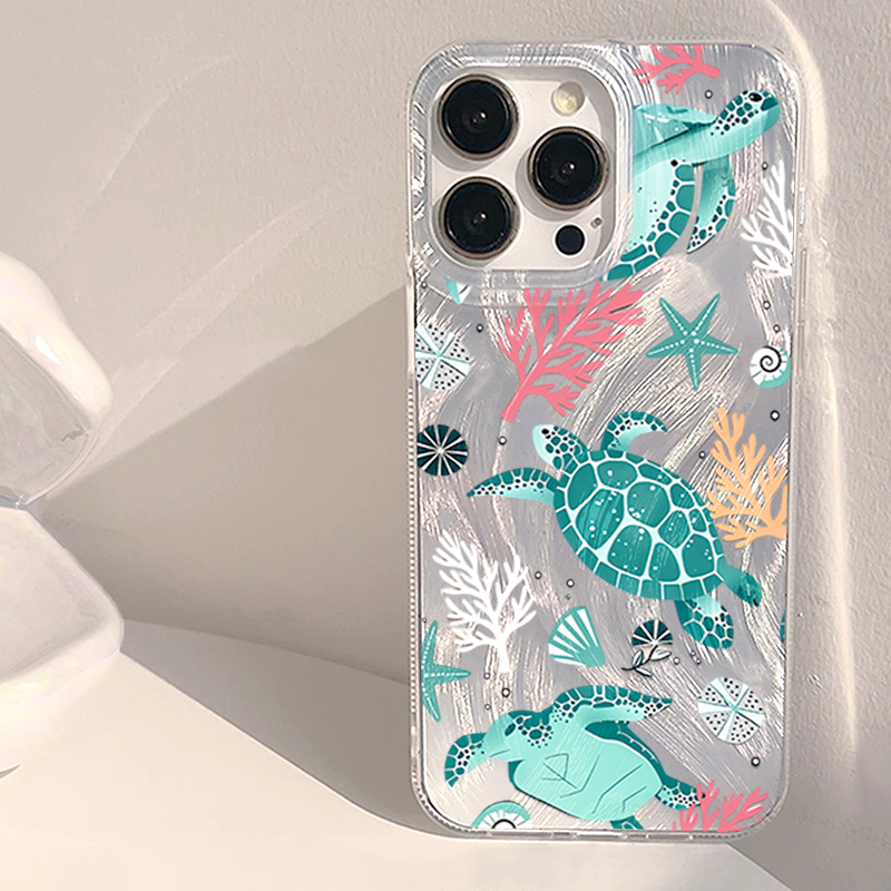 Silk texture Teal ocean Animal - Xiaomi Redmi Note 14 评论和价格