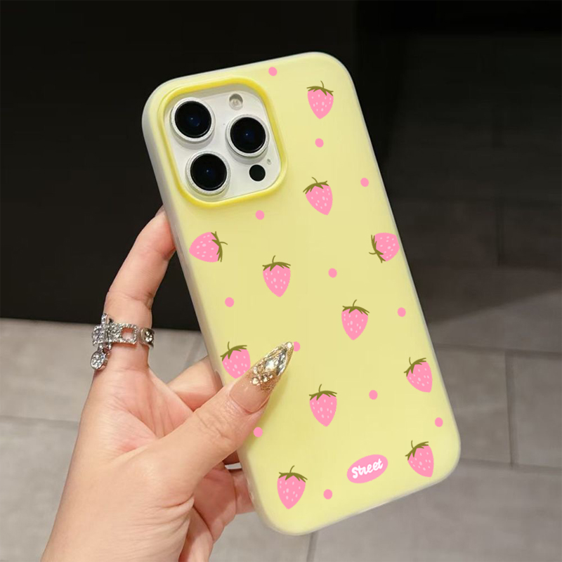 Sweet Pink Strawberry Pattern  - Samsung Galaxy A55 评论和价格