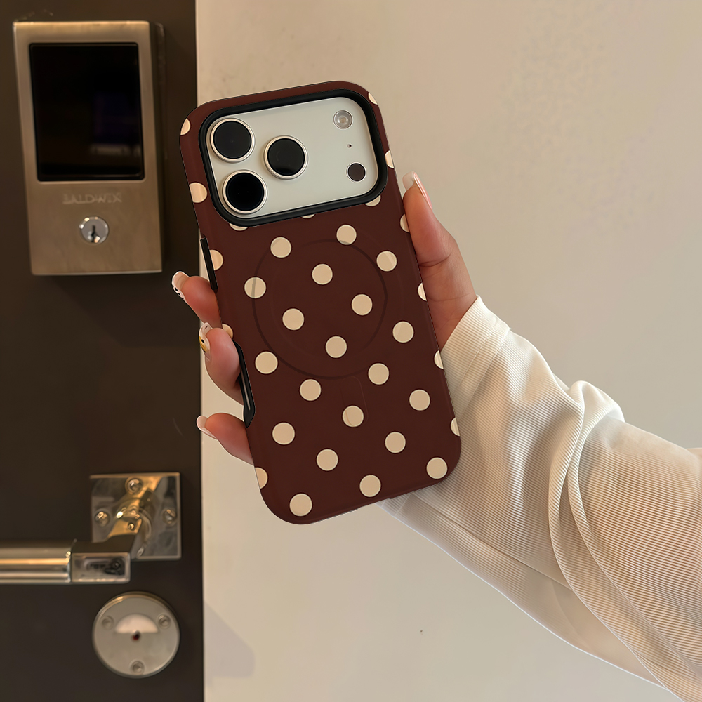 Brown Beige Polka Dot Phone Ca - Apple Iphone 15 Pro Max 评论和价格