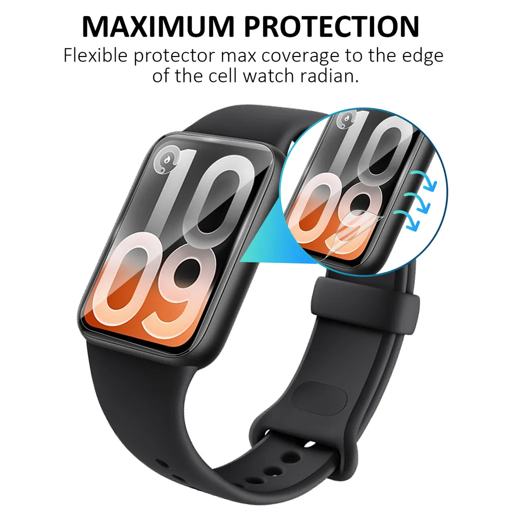 1-5PCS For Xiaomi Mi band 10 P - Smartwatch Screen Film 评论和价格