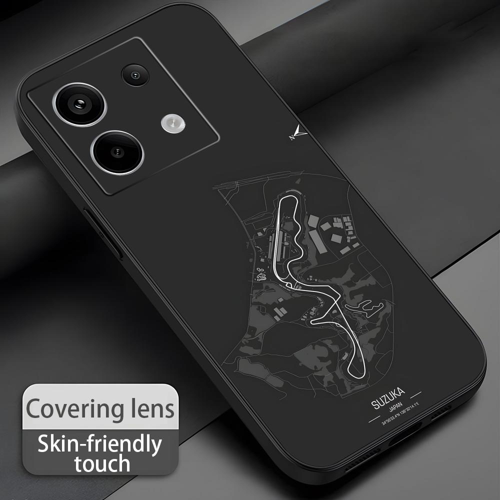 F1 Race Track Print  Phone Cas - Xiaomi Redmi Note 14 评论和价格