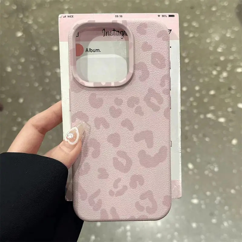 Pink Leopard Print Lichee Patt - Xiaomi Redmi Note 14 评论和价格