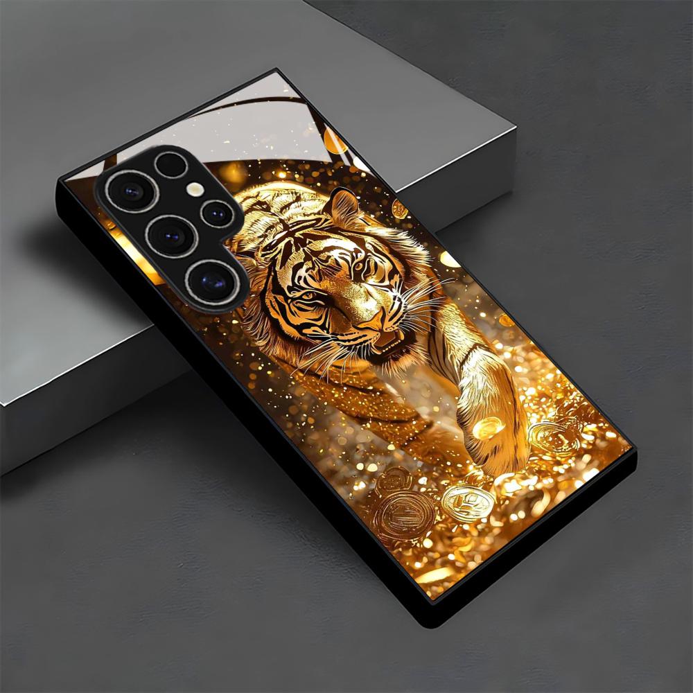 Tiger pattern glass Phone Case - Samsung Galaxy S25 评论和价格